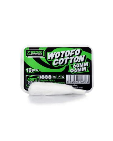 Algodão Orgânico de 6mm - Wotofo - 10 Uds