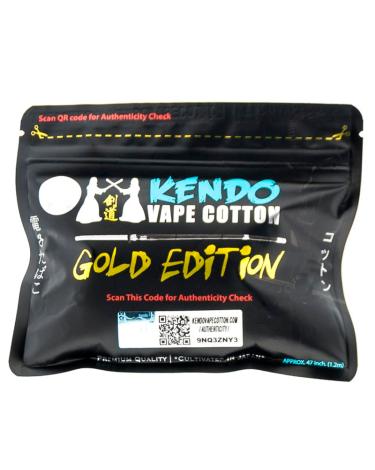 Algodão Orgânico de Vapeo - KENDO Vape Cotton Gold Edition