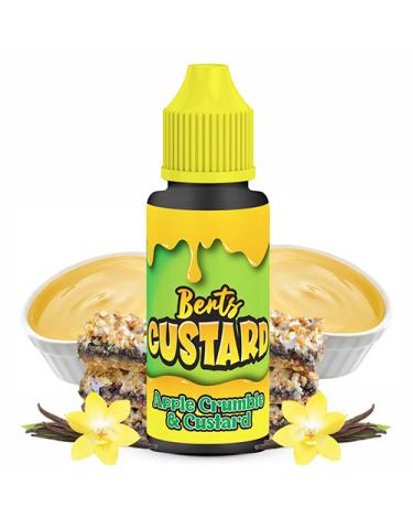 Apple Crumble & Custard 100ml + Nicokits Gratis - Berts Custard by Kingston E-liquids