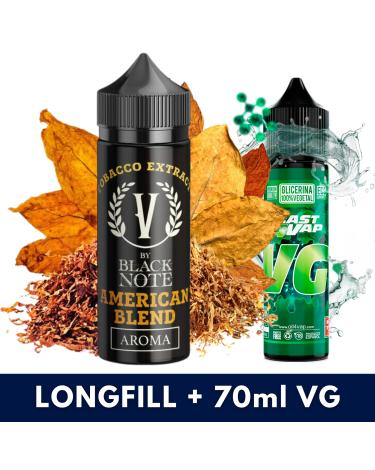 Aroma American Blend 10ml (Longfill) V by Black Note + VG FAST 70ML