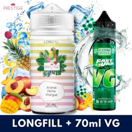 Aroma Ananas Peche Mangue 20ml (Longfill) - Prestige + VG FAST 70ML