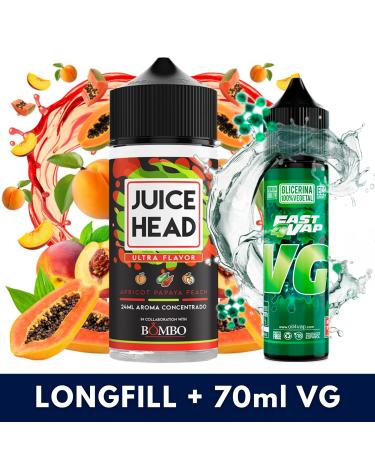 Aroma Apricot Papaya 24ml (Longfill) + VG FAST 70ML - Juice Head & Bombo