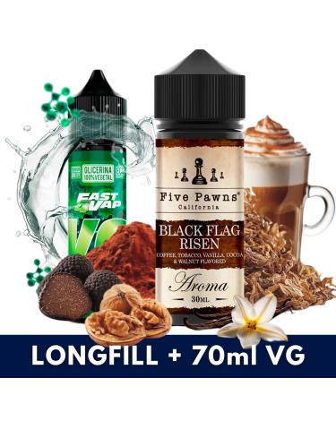 Aroma Black Flag Risen 30ml (Longfill) Five Pawns + VG FAST 70ML