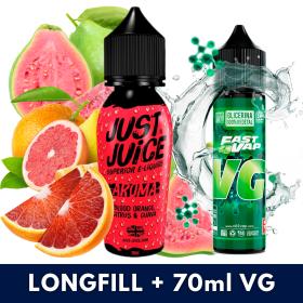 Aroma Blood Orange Citrus Guava Just Juice 20ml (Longfill) + VG FAST 70ML