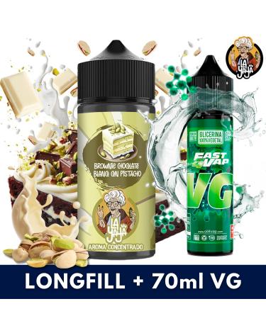 Aroma Brownie Chocolate Blanco con Pistacho 30ml/120 (Longfill) La Yaya + VG FAST 70ML