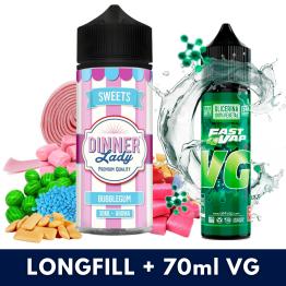 Aroma Bubblegum 30ml (Longfill) Dinner Lady + VG FAST 70ML