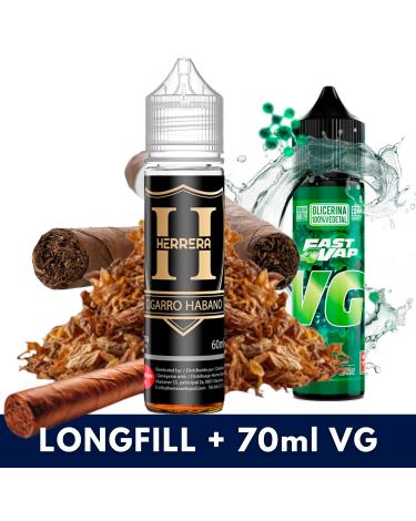 Aroma Cigarro Habano 30ml (Longfill) Herrera + VG FAST 70ML