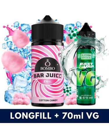 Aroma Cotton Candy Ice 24ml (Longfill) - Bombo Bar Juice + VG FAST 70ML