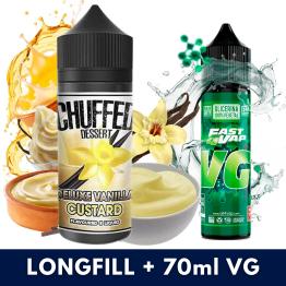 Aroma Deluxe Vanilla Custard 24ml (Longfill) - Chuffed + VG FAST 70ML