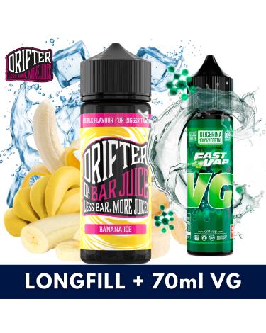 Aroma Drifter Bar Banana Ice 24ml (Longfill) + VG FAST 70ML