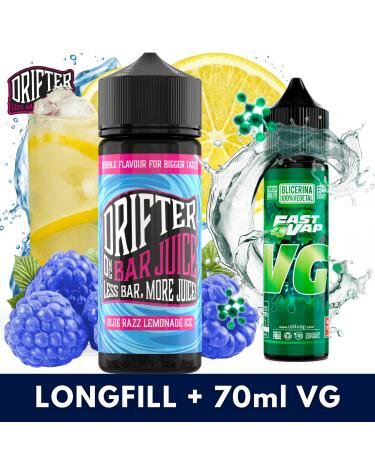 Aroma Drifter Bar Blue Razz Lemonade Ice 24ml (Longfill) + VG FAST 70ML