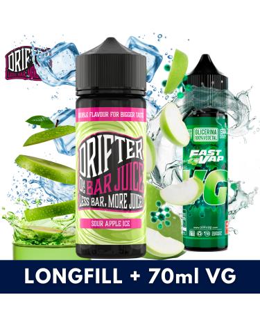 Aroma Drifter Bar Sour Apple Ice 24ml (Longfill) + VG FAST 70ML