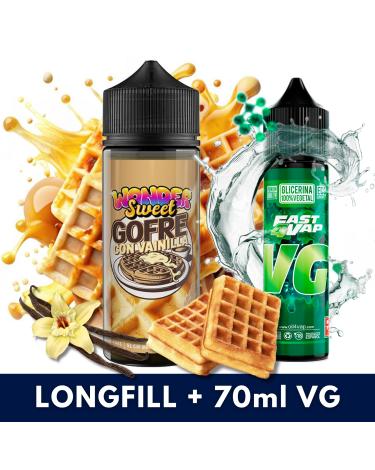 Aroma Gofre Con Vainilla 30ml/120 (Longfill) Vapemoniadas + VG FAST 70ML