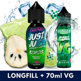 Aroma Guanaba Lime Ice Just Juice 20ml (Longfill) + VG FAST 70ML