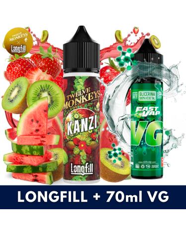 Aroma Kanzi 10ml (Longfill) Twelve Monkeys + VG FAST 70ML