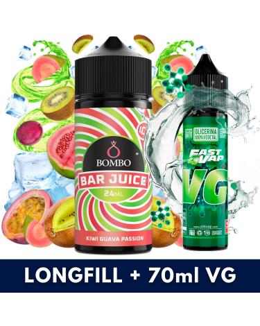 Aroma Kiwi Guava Passion Ice 24ml (Longfill) - Bombo Bar Juice + VG FAST 70ML