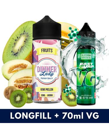 Aroma Kiwi Melon 30ml (Longfill) Dinner Lady + VG FAST 70ML