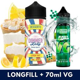 Aroma Lemon Tart 30ml (Longfill) Dinner Lady + VG FAST 70ML