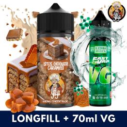 Aroma Lotus Chocolate y Caramelo 30ml/120 (Longfill) La Yaya + VG FAST 70ML