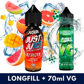 Aroma Mango and Blood Orange Ice Just Juice 20ml (Longfill) + VG FAST 70ML