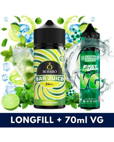 Aroma Mojito Max Ice 24ml (Longfill) - Bombo Bar Juice + VG FAST 70ML