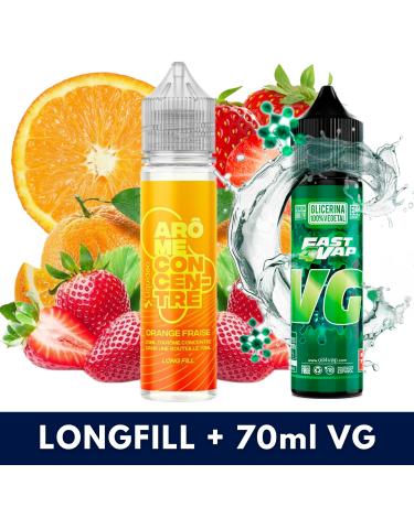 Aroma Orange Fraise 20ml/70 (Longfill) Liquideo + VG FAST 70ML