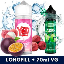 Aroma Passionfruit Lychee Ice 10ml/120 (Longfill) Yeti + VG FAST 70ML