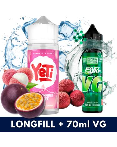 Aroma Passionfruit Lychee Ice 10ml/120 (Longfill) Yeti + VG FAST 70ML