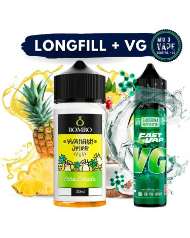 Aroma Piña Colada 30ml (Longfill) + VG FAST 70ML - Wailani Juice by Bombo