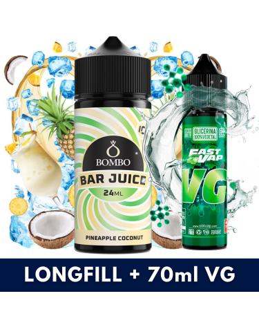 Aroma Pineapple Coconut Ice 24ml (Longfill) Bombo Bar + VG FAST 70ML