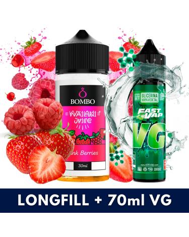 Aroma Pink Berries 30ml (Longfill) + VG FAST 70ML - Wailani Juice by Bombo