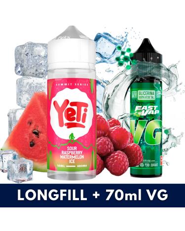 Aroma Sour Raspberry Watermelon Ice 10ml/120 (Longfill) Yeti + VG FAST 70ML