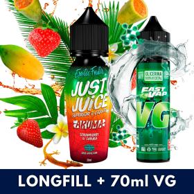 Aroma Strawberry and Curuba Just Juice 20ml (Longfill) + VG FAST 70ML