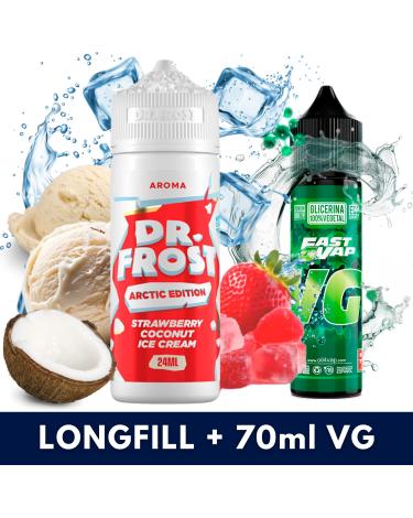 Aroma Strawberry Coconut Ice Cream 24ml/120 (Longfill) Dr Frost + VG FAST 70ML