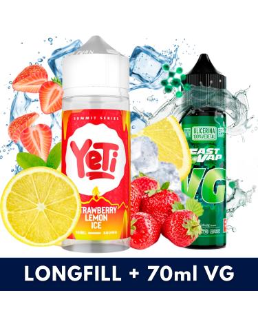 Aroma Strawberry Lemon Ice 10ml/120 (Longfill) Yeti + VG FAST 70ML