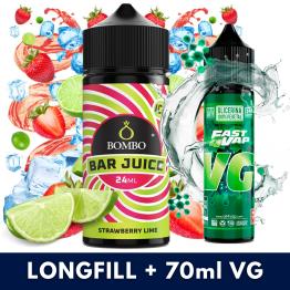 Aroma Strawberry Lime Ice 24ml (Longfill) - Bombo Bar Juice + VG FAST 70ML