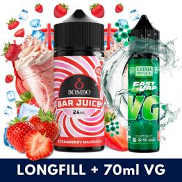 Aroma Strawberry Milkshake Ice 24ml (Longfill) - Bombo Bar Juice + VG FAST 70ML