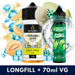 Aroma Sweet Melon Ice 30ml (Longfill) + VG FAST 70ML - Wailani Juice by Bombo