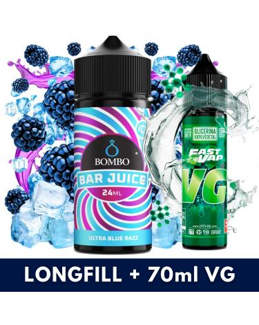 Aroma Ultra Blue Razz Ice 24ml (Longfill) - Bombo Bar Juice + VG FAST 70ML