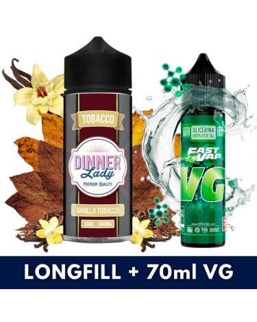 Aroma Vanilla Tobacco 30ml (Longfill) Dinner Lady + VG FAST 70ML