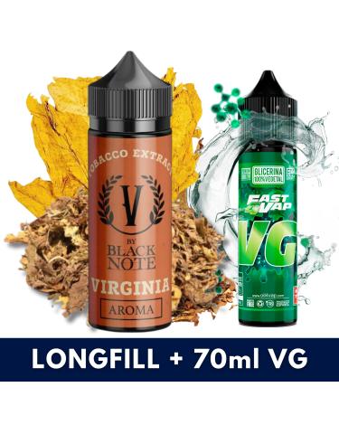 Aroma Virginia 10ml (Longfill) V by Black Note + VG FAST 70ML