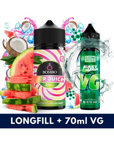 Aroma Watermelon Coconut Ice 24ml (Longfill) - Bombo Bar Juice + VG FAST 70ML