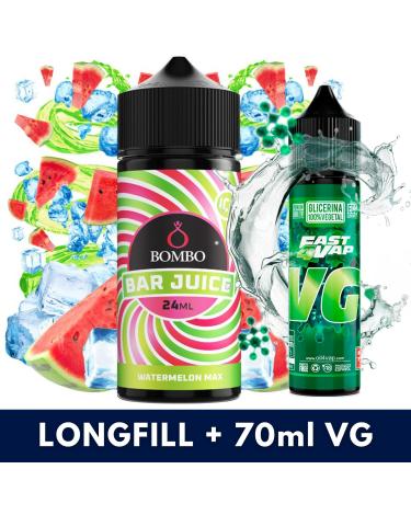 Aroma Watermelon Max Ice 24ml (Longfill) Bombo Bar + VG FAST 70ML