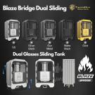 Blaze Bridge RBA With Boro Tank DUAL GLASSES SLIDING Thunderhead Creations