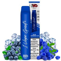 Blue Raspberry Ice 600puffs - IVG Bar Plus 20mg - POD Descartável