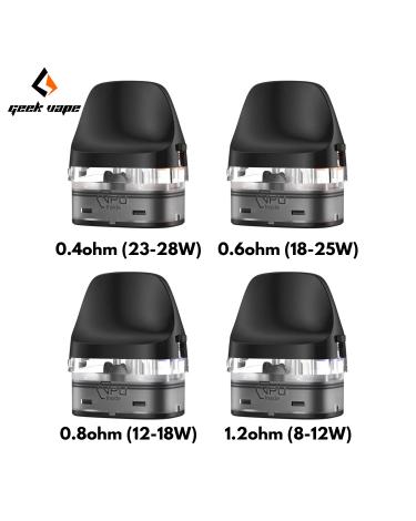 Cartuchos Geekvape Serie J (2 unidades) (0,4 / 0,6 / 0,8 / 1,2 Ohms) Digi Pro e Digi Max