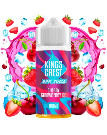 Cherry Strawberry Ice 100ml + Nicokits - Kings Crest Bar Juice