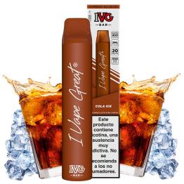 Cola Ice 600puffs - IVG Bar Plus 20mg - POD Descartável