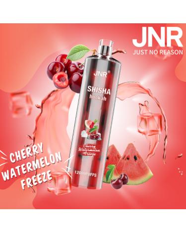 Descartável CHERRY WATERMELON FREEZE Shisha Hookah JNR 12000 Puff SEM NICOTINA