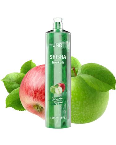 Descartável DOUBLE APPLE Shisha Hookah JNR 12000 Puff SEM NICOTINA